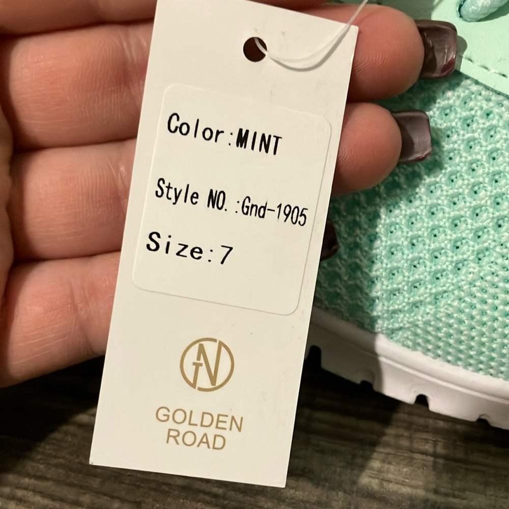 Women's Mint Sneakers - Picture 3 of 10